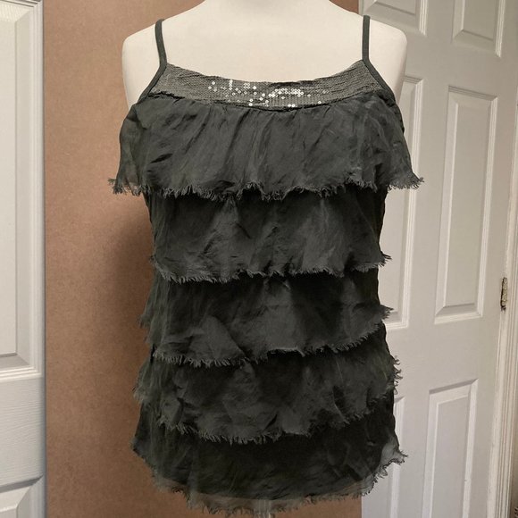 U BEAUTIFUL TOP SILK AND RAYON JERSEY SIZE S US - Picture 1 of 3